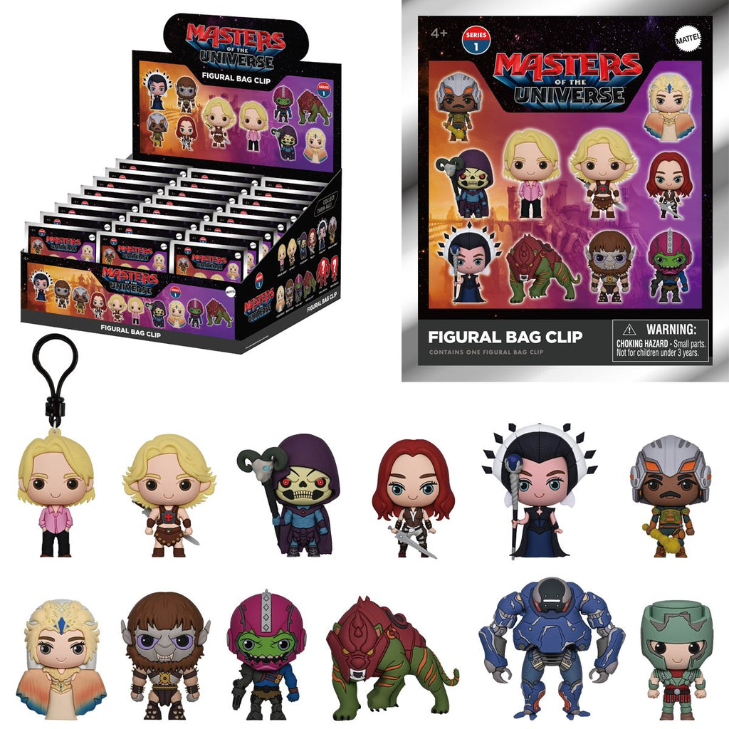 Masters of the Universe (2026) 3D Foam Bag Clip Random 6-Pack