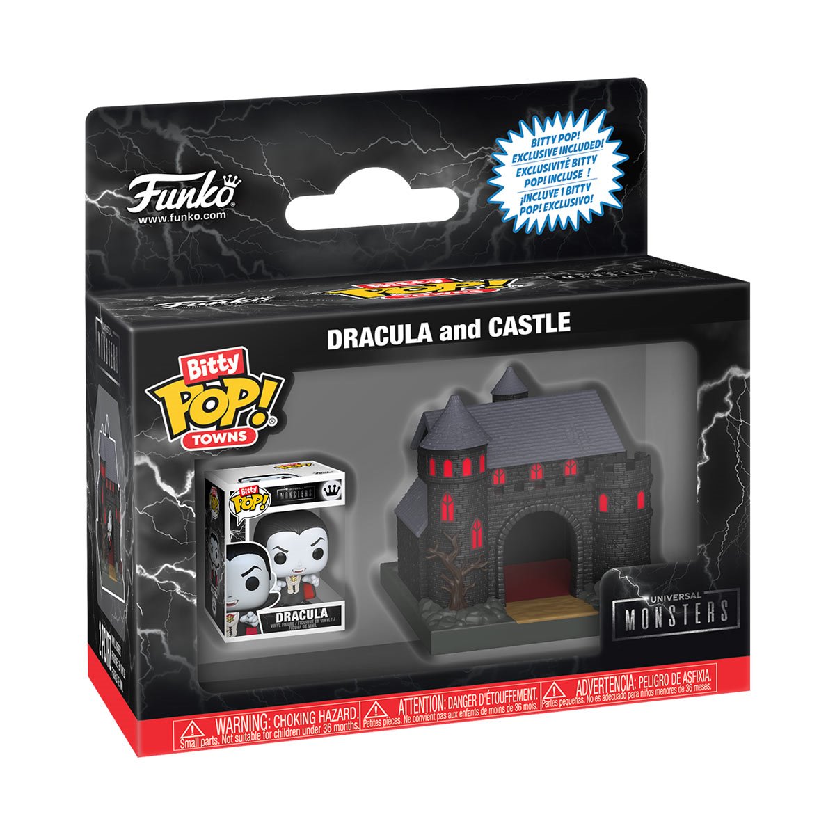 Universal Monsters Dracula's Castle with Dracula Funko Bitty Pop! Town