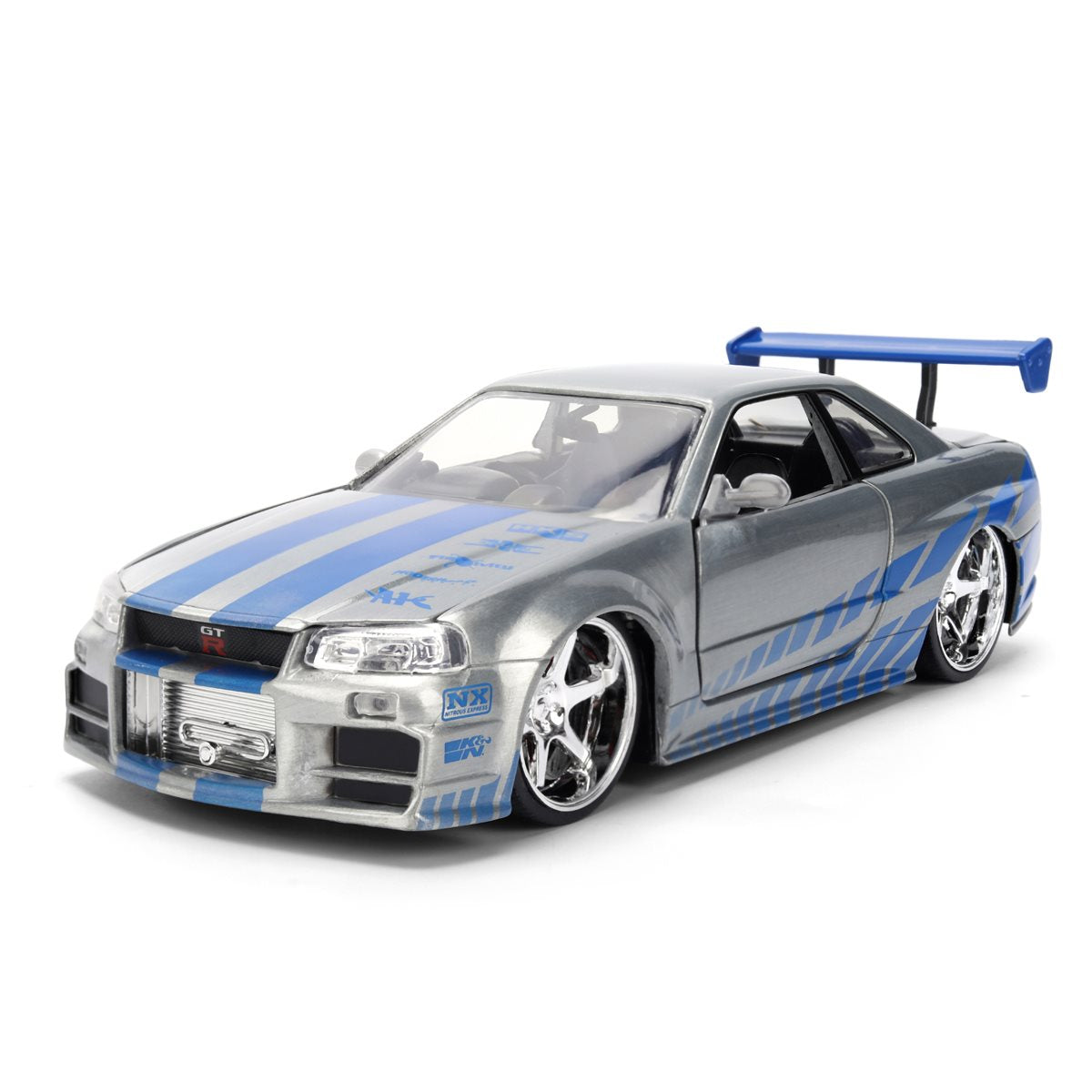 Fast and the Furious 25th Anniversary Brian's Nissan Skyline GT-R R34 1:24 Scale Die-Cast Metal Vehicle