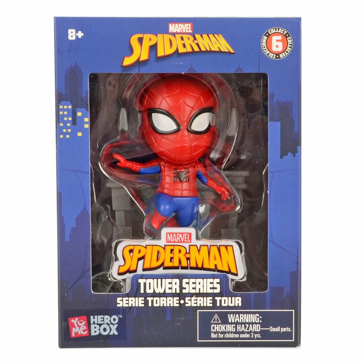 Spider-Man HeroBox Tower Series Window Box Mini-Figure Case of 6