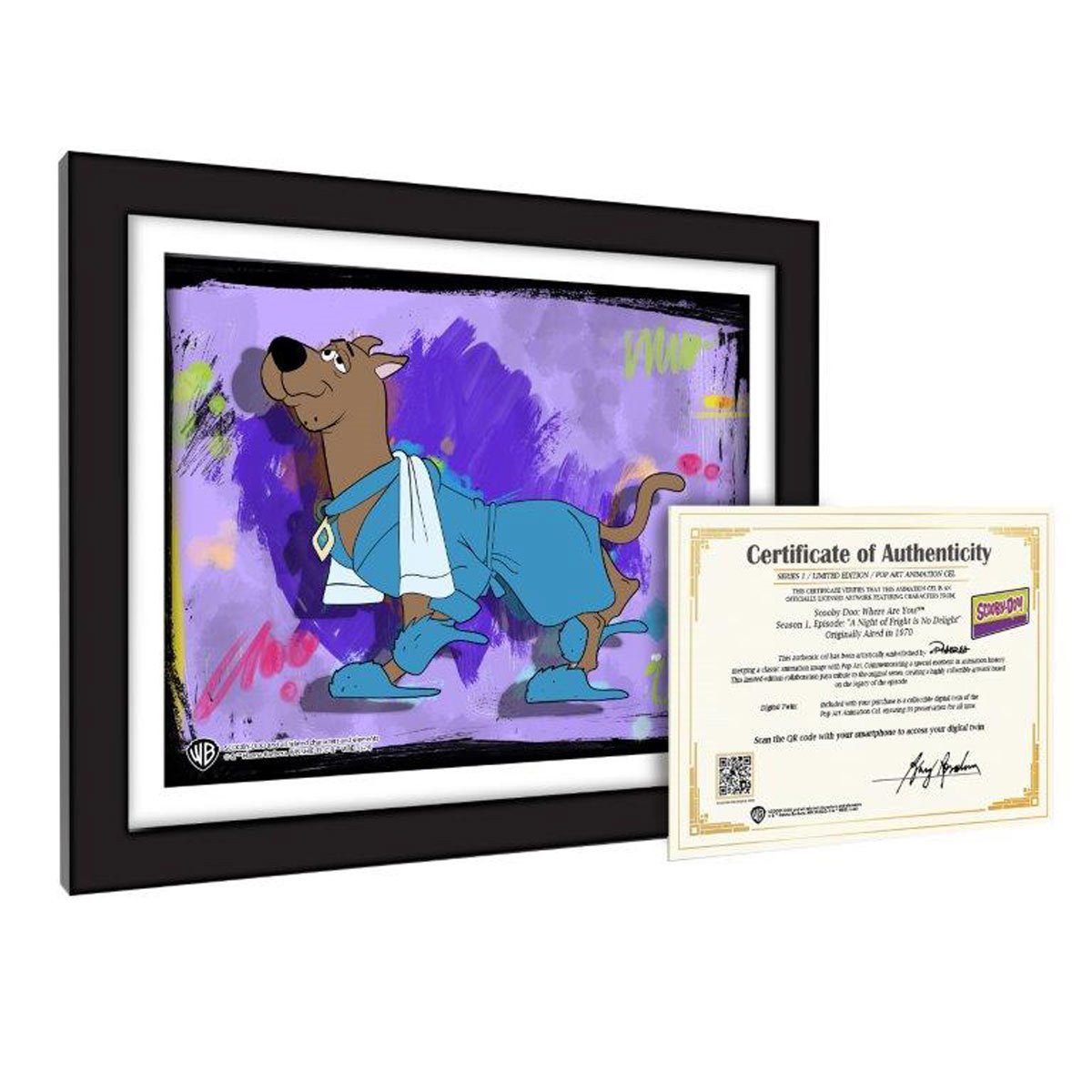 Scooby-Doo A Night of Fright is No Delight #1103 Animation Cel Artist Edition Framed Art Print