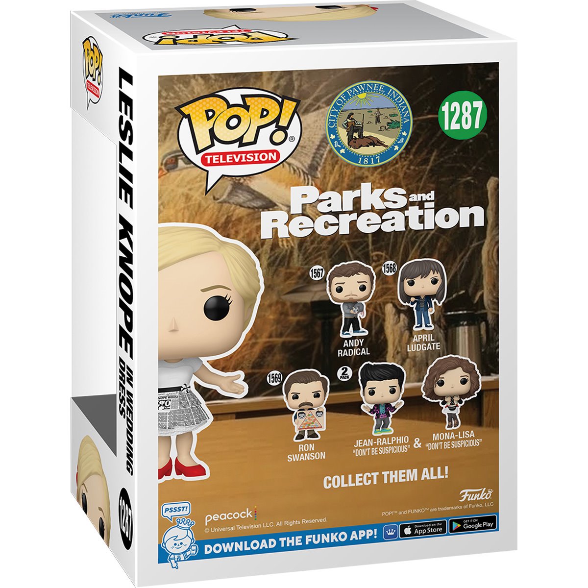 Parks and Recreation Leslie Knope in Wedding Dress Funko Pop! Vinyl Figure #1287