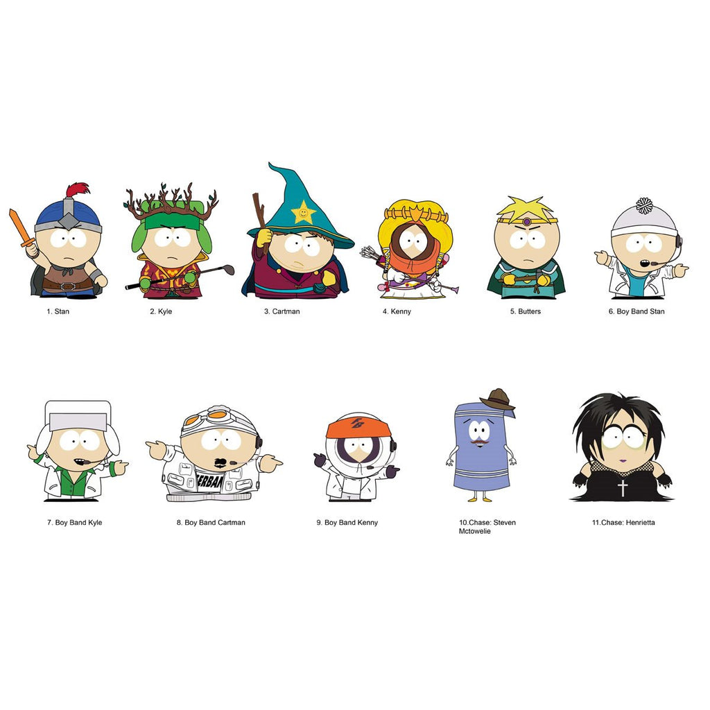 South Park Series 2 3D Foam Bag Clip Display Case of 24