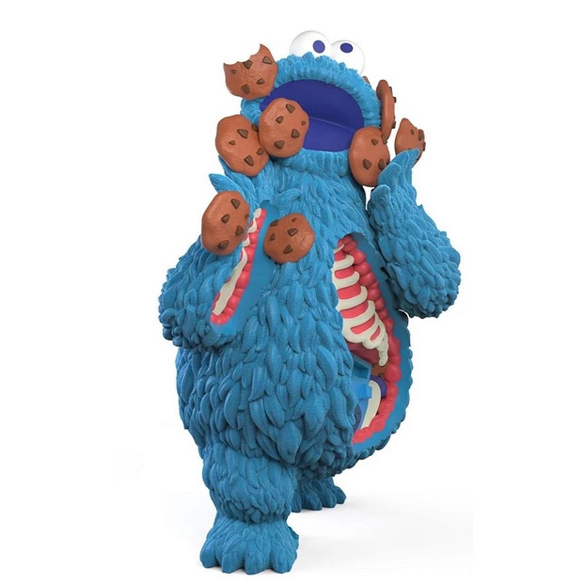Sesame Street Cookie Monster Kaiju Anatomy Flocked Vinyl Figure