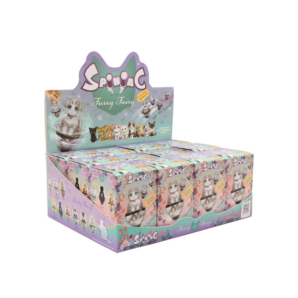 Fun Maker Spiniac Furry Fairy Blind Box Spinning Top Display Case of 12