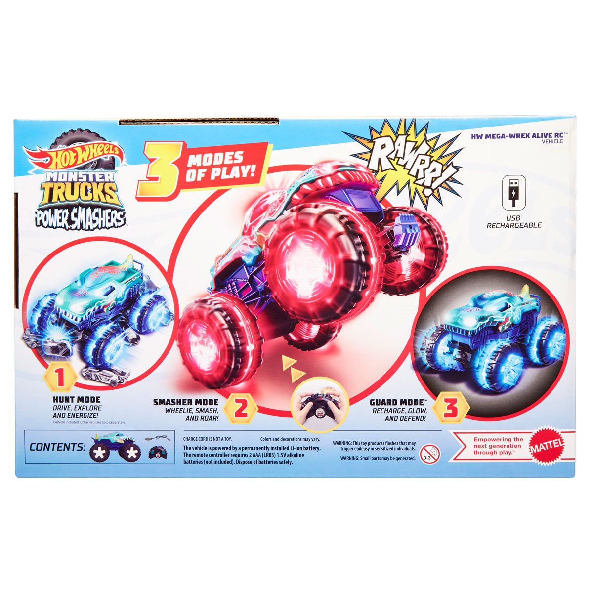Hot Wheels Monster Trucks Mega-Wrex Alive 1:15 Scale RC Vehicle