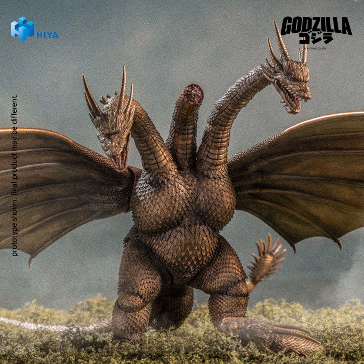 Godzilla vs. King Ghidorah 1991 King Ghidorah Battle Damaged Exquisite Basic Series Action Figure