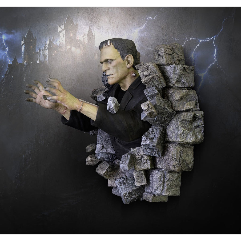 Frankenstein 1:1 Scale Life-Size Wall Sculpture Mount