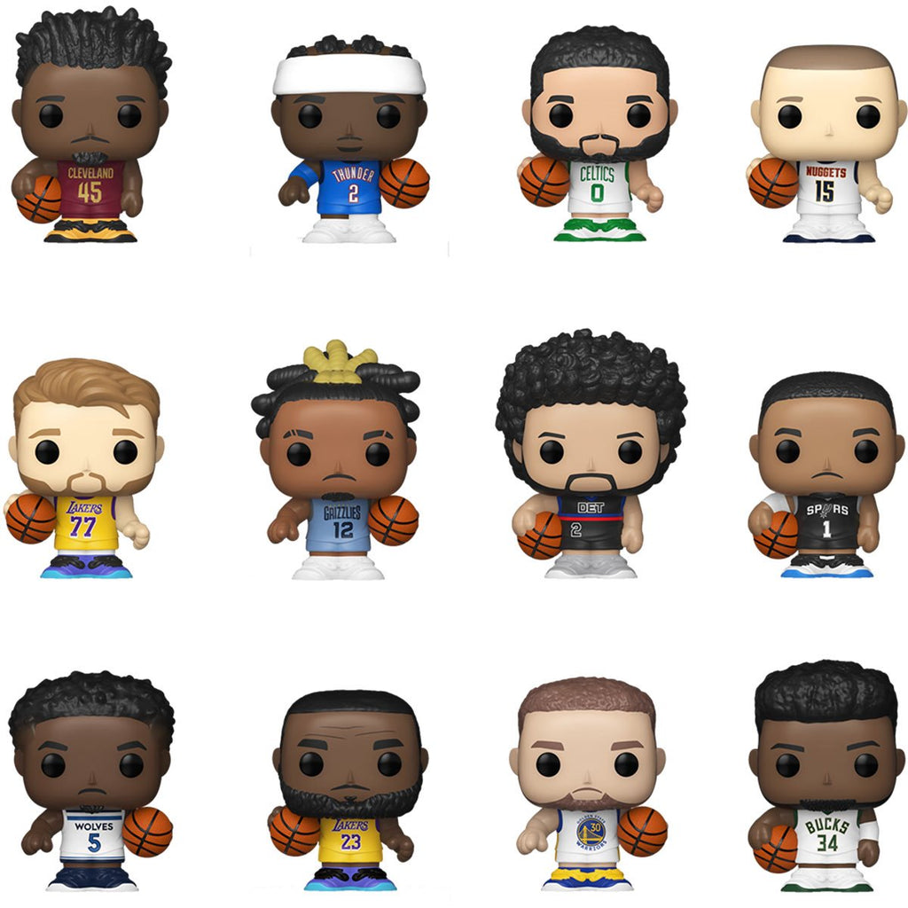 NBA Funko Bitty Pop! Mini-Figure Singles Display Case of 24