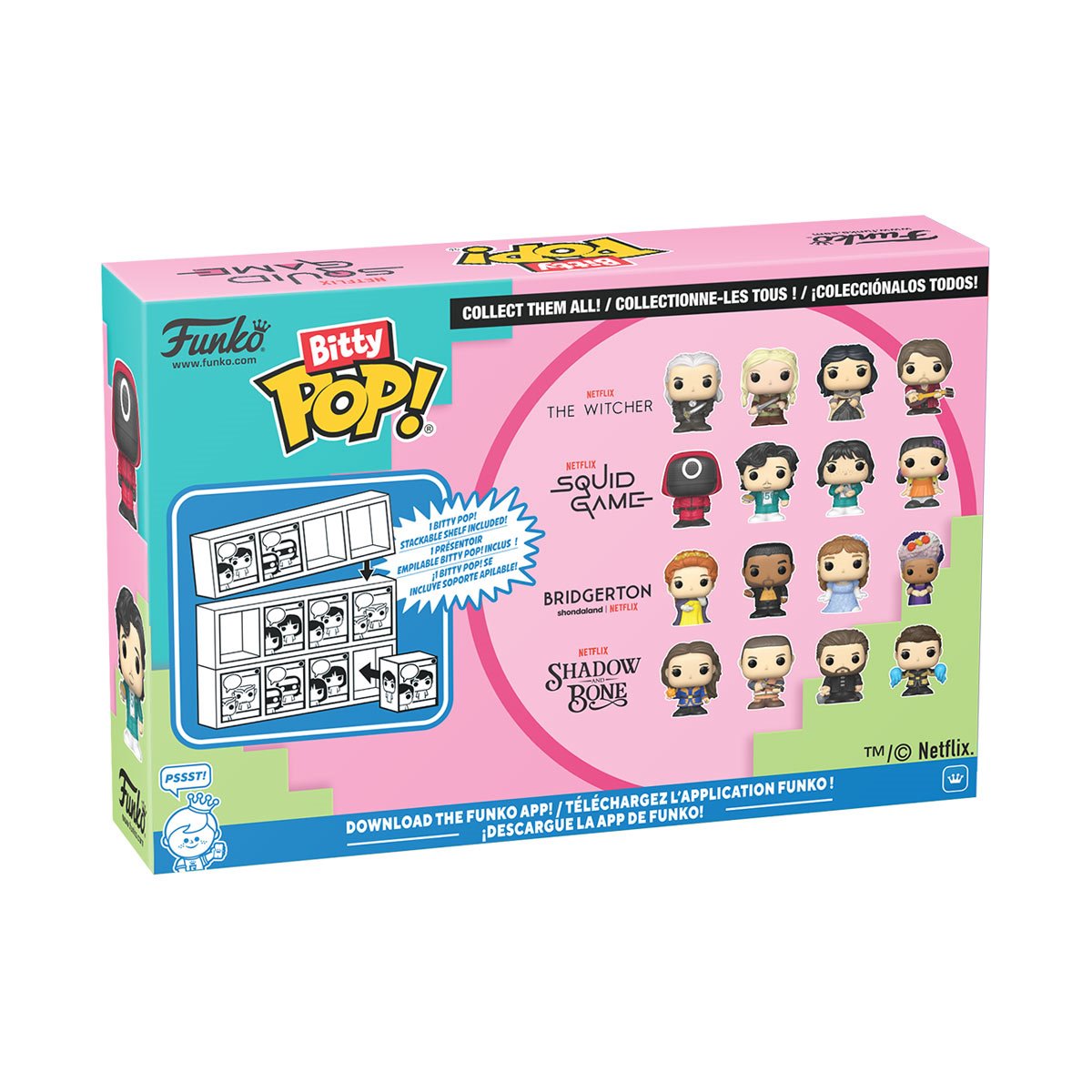 Netflix Squid Game Masked Worker Funko Bitty Pop! Mini-Figure 4-Pack