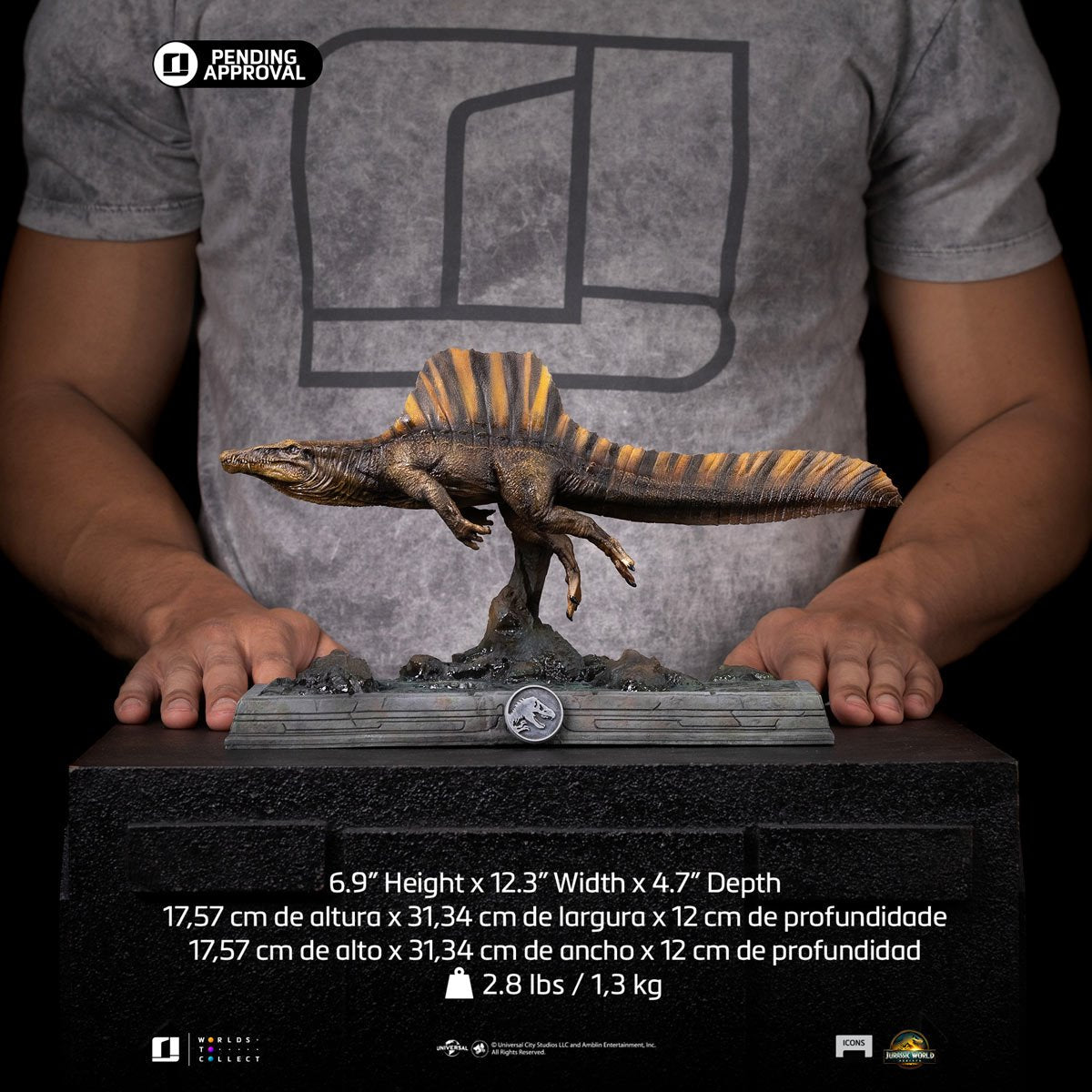 Jurassic World Spinosaurus Icons Statue