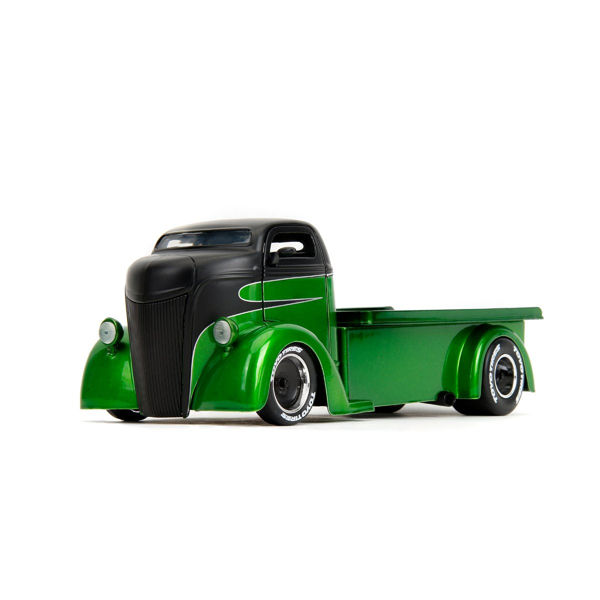 Just Trucks 1947 Ford Coe 1:24 Scale Die-Cast Metal Vehicle with Tire Rack