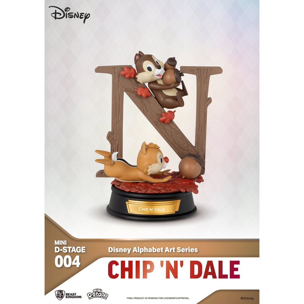 Disney Alphabet Art Series MDS-004 Mini D-Stage Statue Blind Box Set of 6