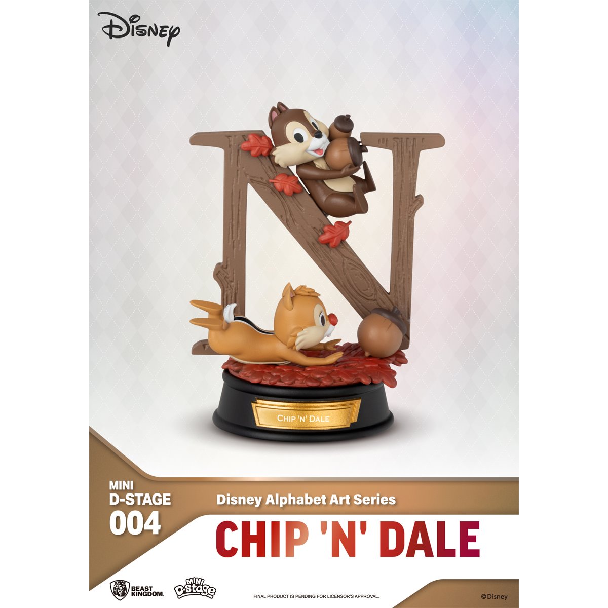 Disney Alphabet Art Series MDS-004 Mini D-Stage Statue Blind Box Set of 6