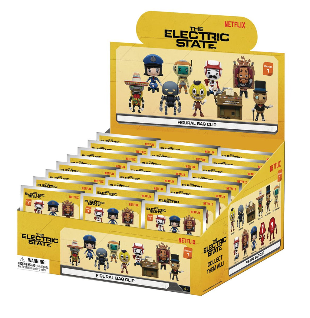 The Electric State 3D Foam Bag Clip Random 6-Pack