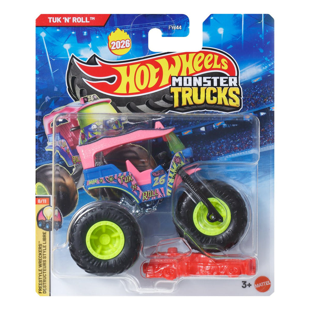 Hot Wheels Monster Trucks 1:64 Scale Vehicle 2026 Mix 5 Case of 8