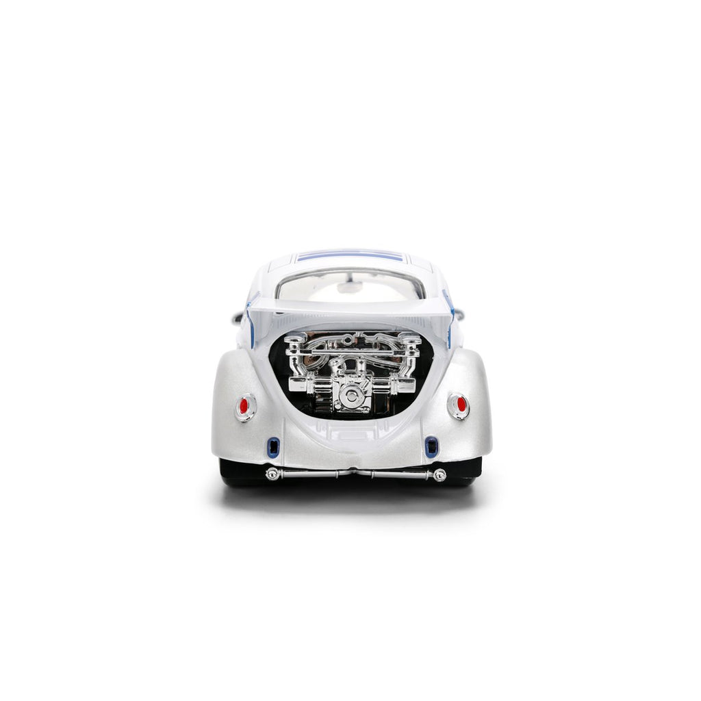 Hollywood Rides Star Wars 1959 Volkswagen Drag Beetle 1:24 Scale Die-Cast Metal Vehicle with R2-D2 Figure