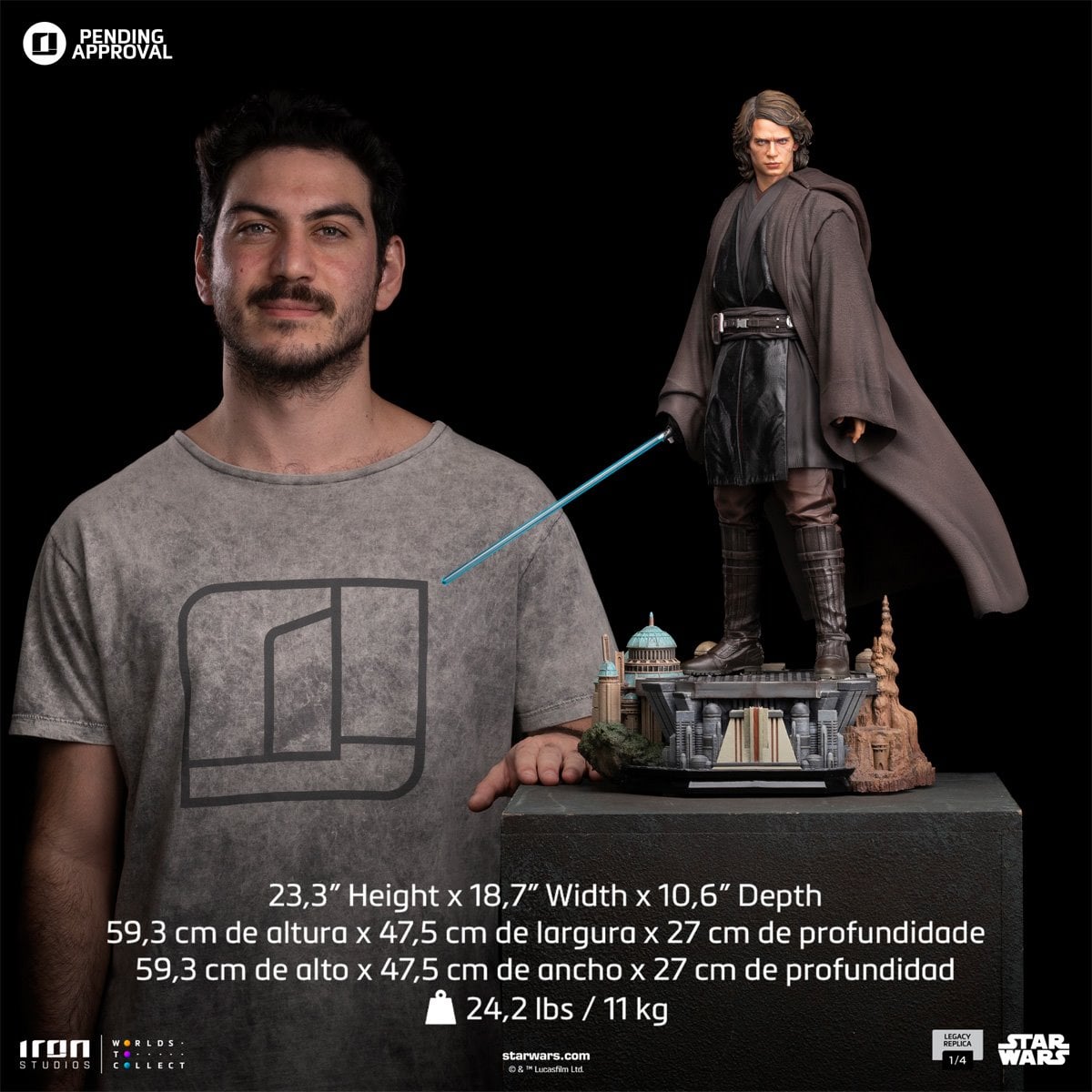 Star Wars Anakin Skywalker Legacy Replica 1:4 Scale Limited Edition Statue