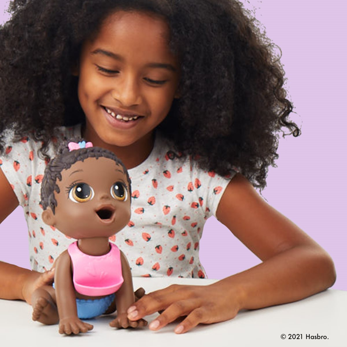 Baby Alive Lil Snacks Doll (Black Hair)
