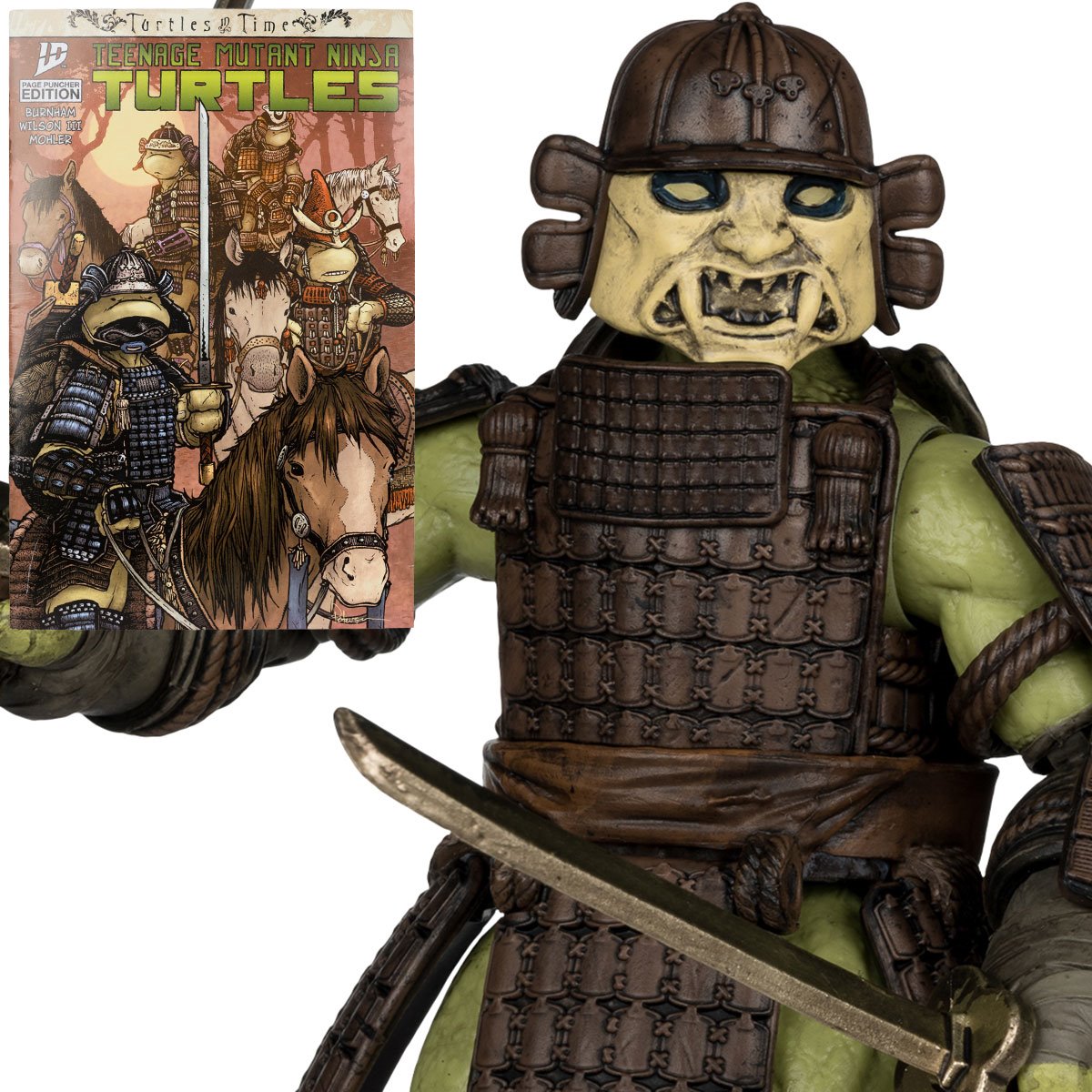 Teenage Mutant Ninja Turtles Page Punchers Wave 4 Leonardo Turtles in Time 5-Inch Scale Action Figure with Comic