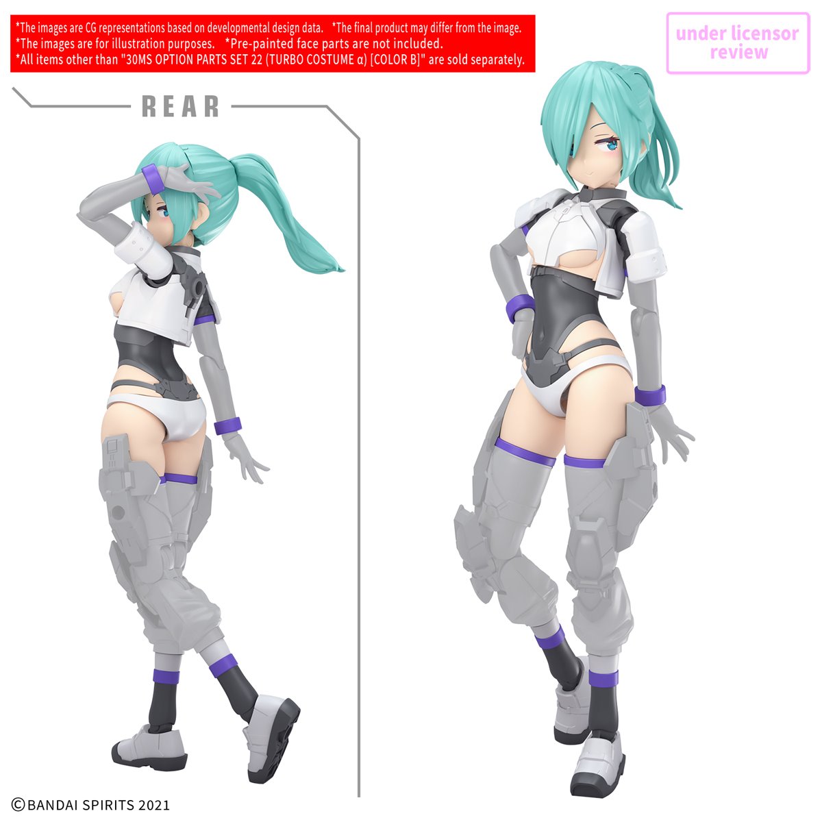 30 Minutes Sisters Option Parts Set 22 Turbo Costume Alpha Color B Model Kit