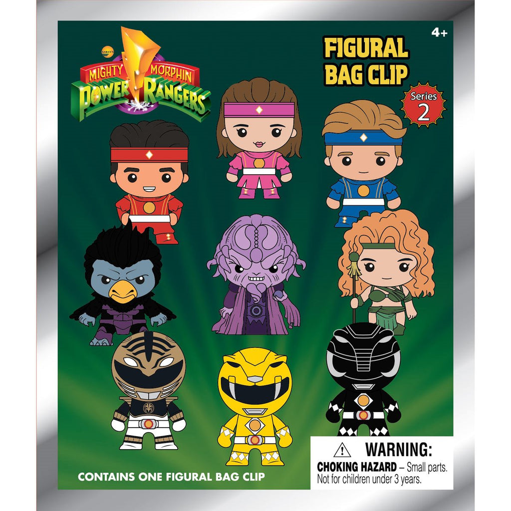 Power Ranger Series 2 3D Foam Bag Clip Display Case of 24