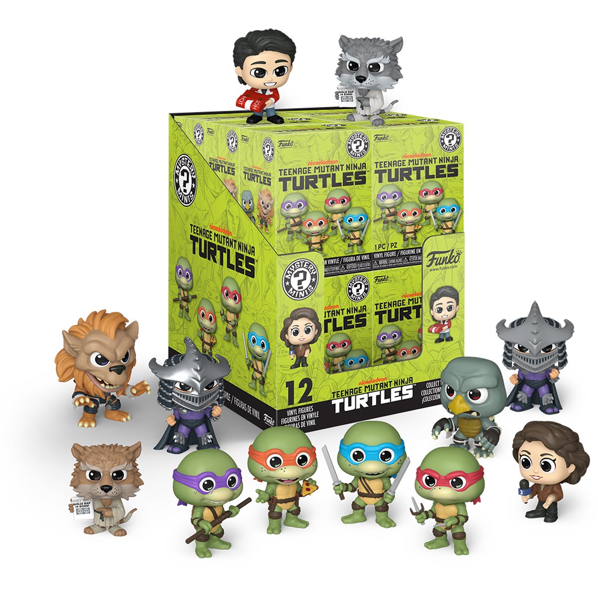 Teenage Mutant Ninja Turtles II: The Secret of the Ooze Mystery Minis Mini-Figure Wave 2 Display Case of 12
