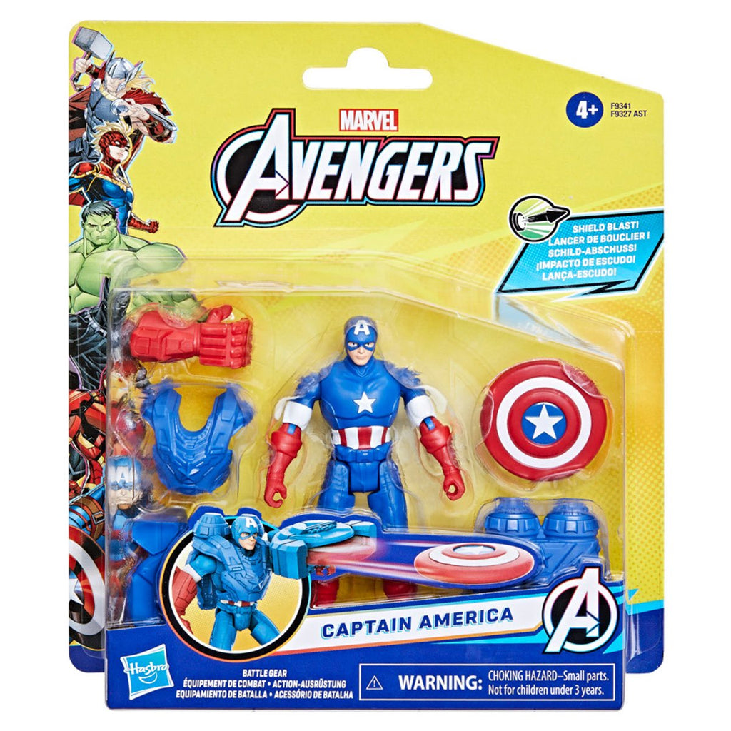 Avengers Epic Hero Series Battle Gear Captain America 4-Inch Action Figure