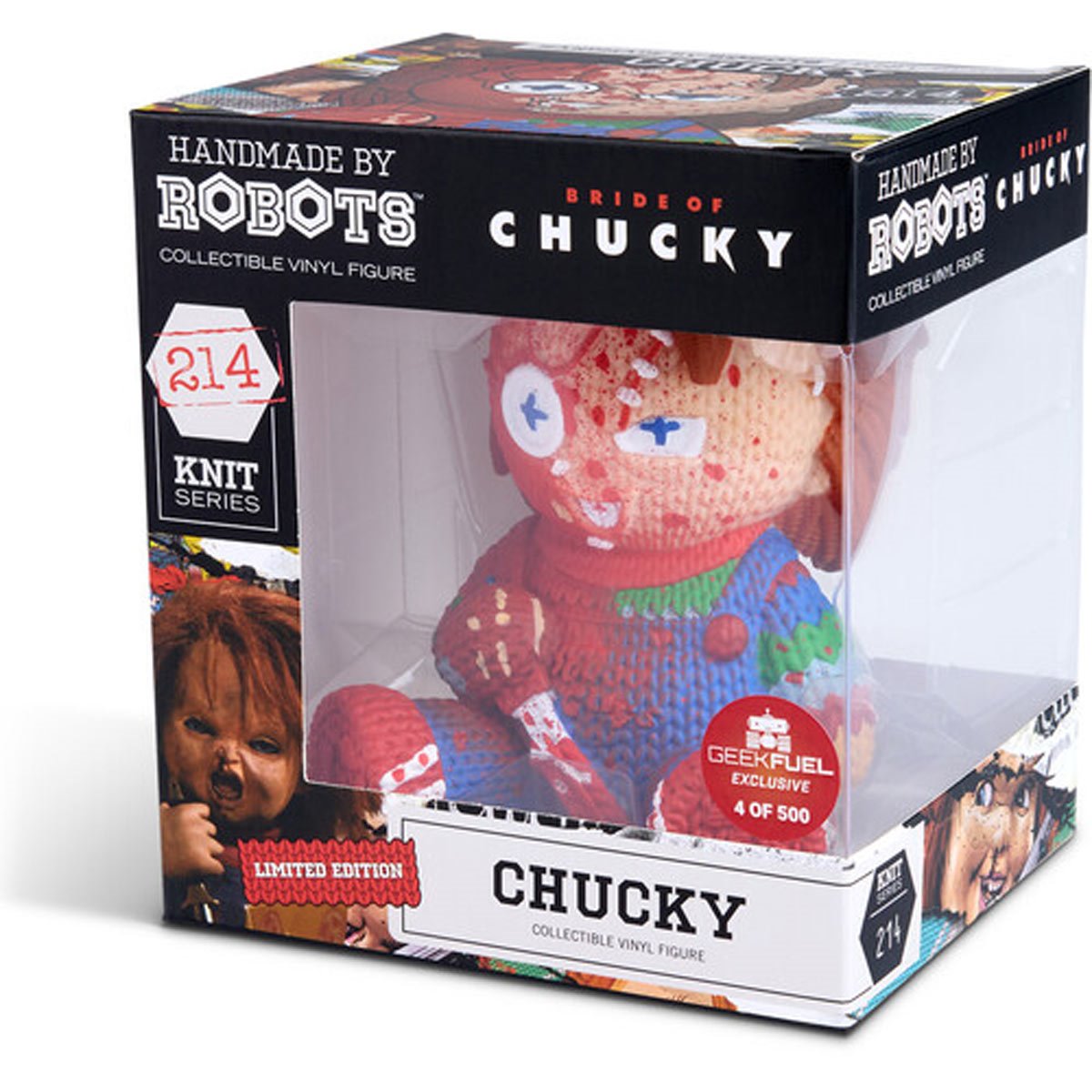 Bride of Chucky Chucky #214 Limited Edition Bloody Handmade By Robots Vinyl Figure