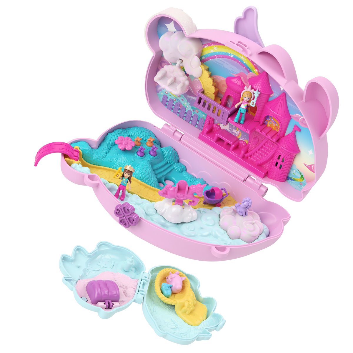 Polly Pocket 2-In-1 Bunny Fun Compact Playset