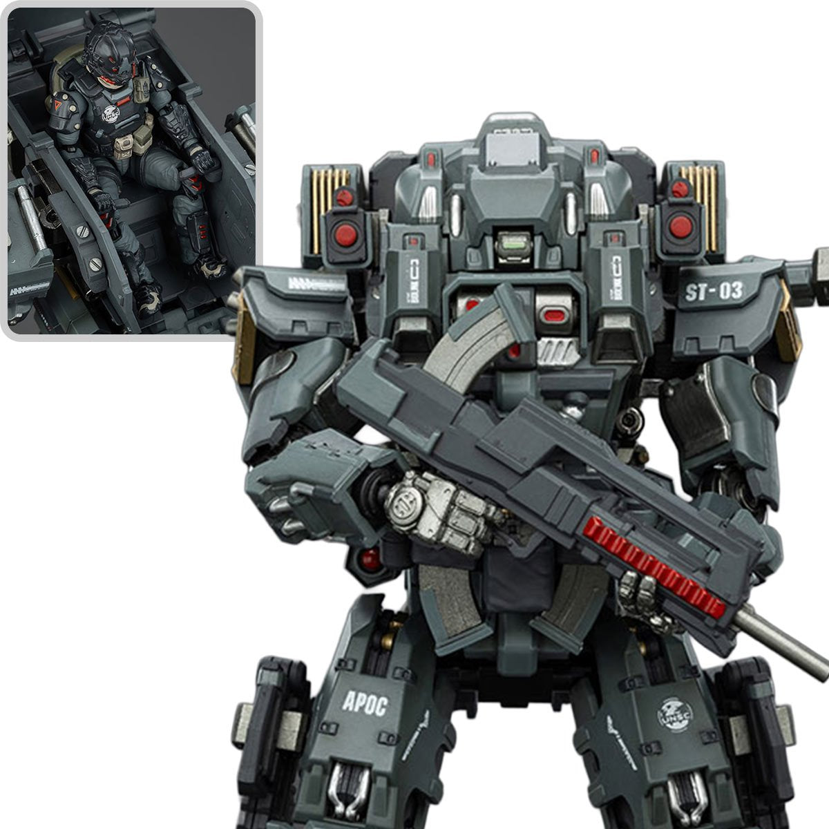 Joy Toy Dark Source APOC Shadow Mirage Multi-Dimensional Maneuver Battle Mech 1:25 Scale Action Figure