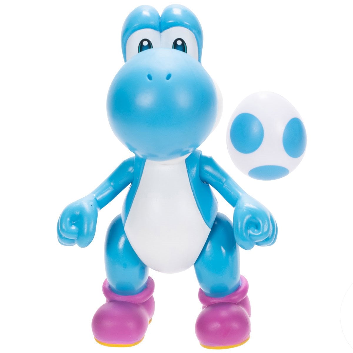 World of Nintendo Wave 40 Light Blue Yoshi with Egg 4-Inch Action Figure