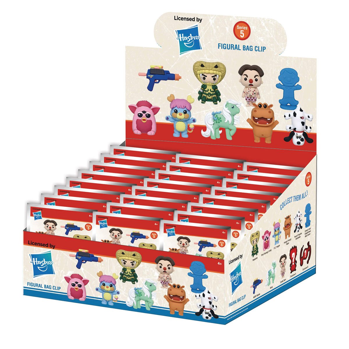 Hasbro Retro Toys Series 5 3D Foam Bag Clip Random 6-Pack