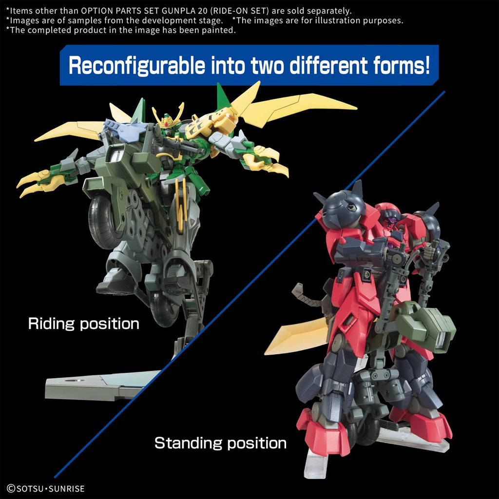 Mobile Suit Gundam Option Parts Set Gunpla 20 Ride-On Set 1:144 Scale Model Kit