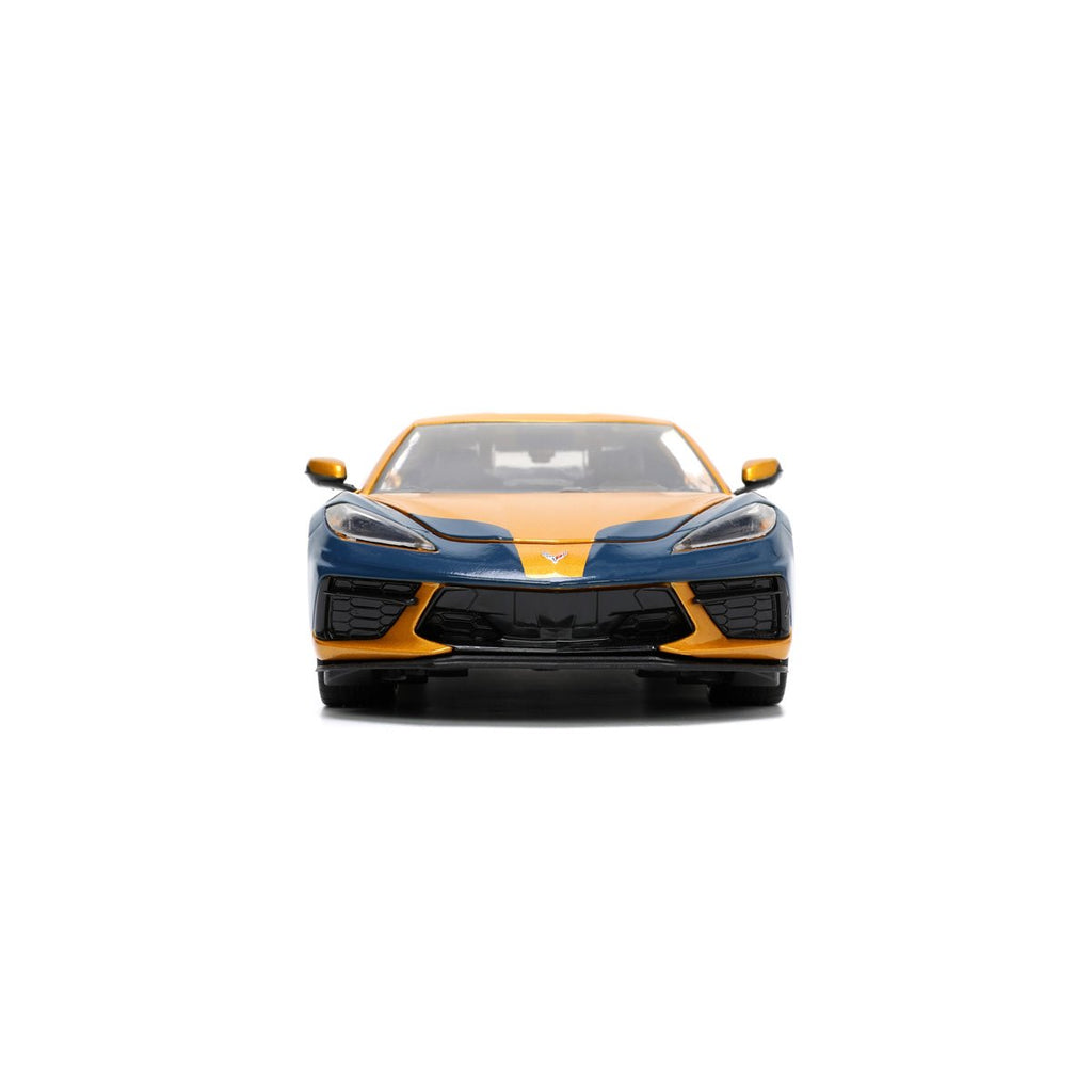 X-Men 2020 Chevrolet Corvette Stingray 1:24 Scale Die-Cast Metal Vehicle with Wolverine Figure