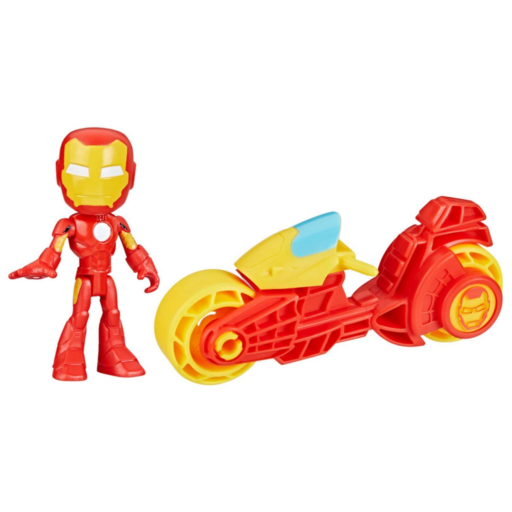 Spidey and His Amazing Friends Iron Man Action Figure & Motorcycle