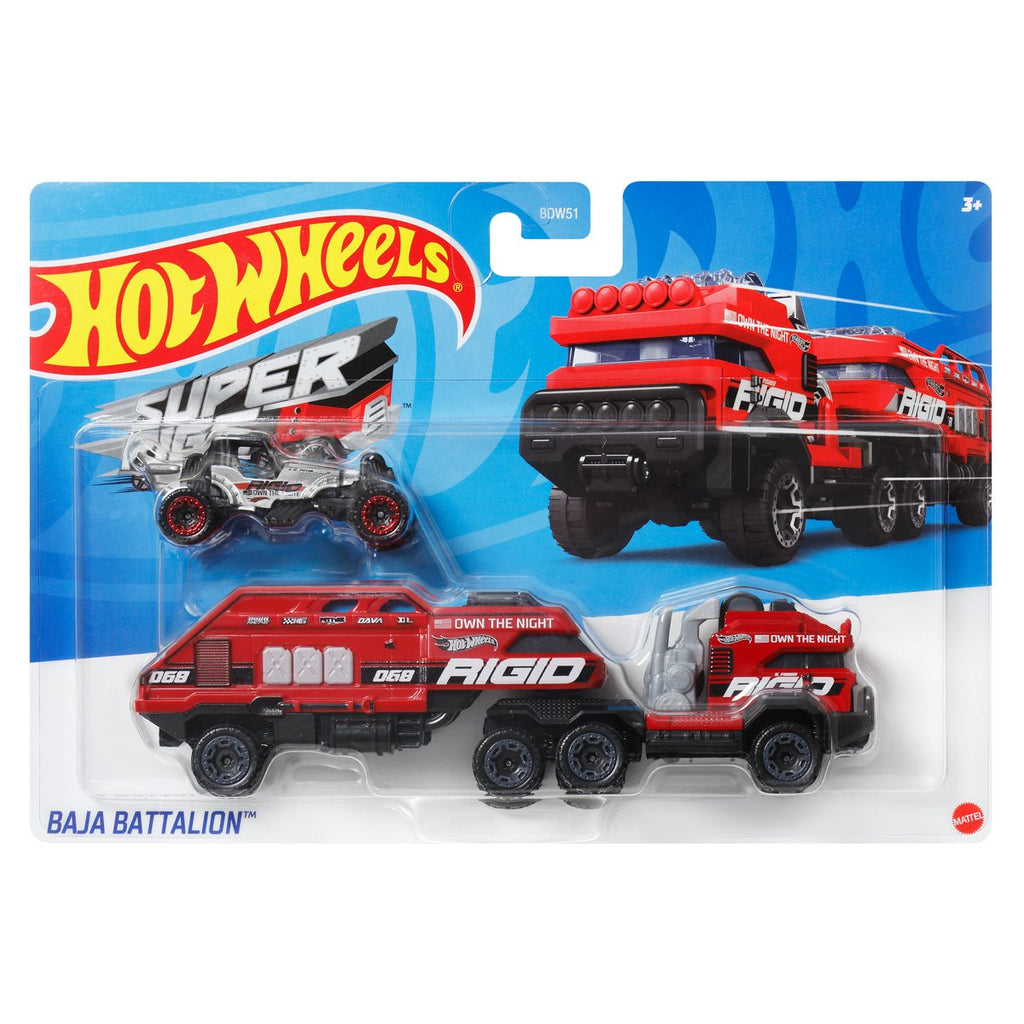 Hot Wheels Super Hauling Rig and Car 2026 Mix 3 Case of 6