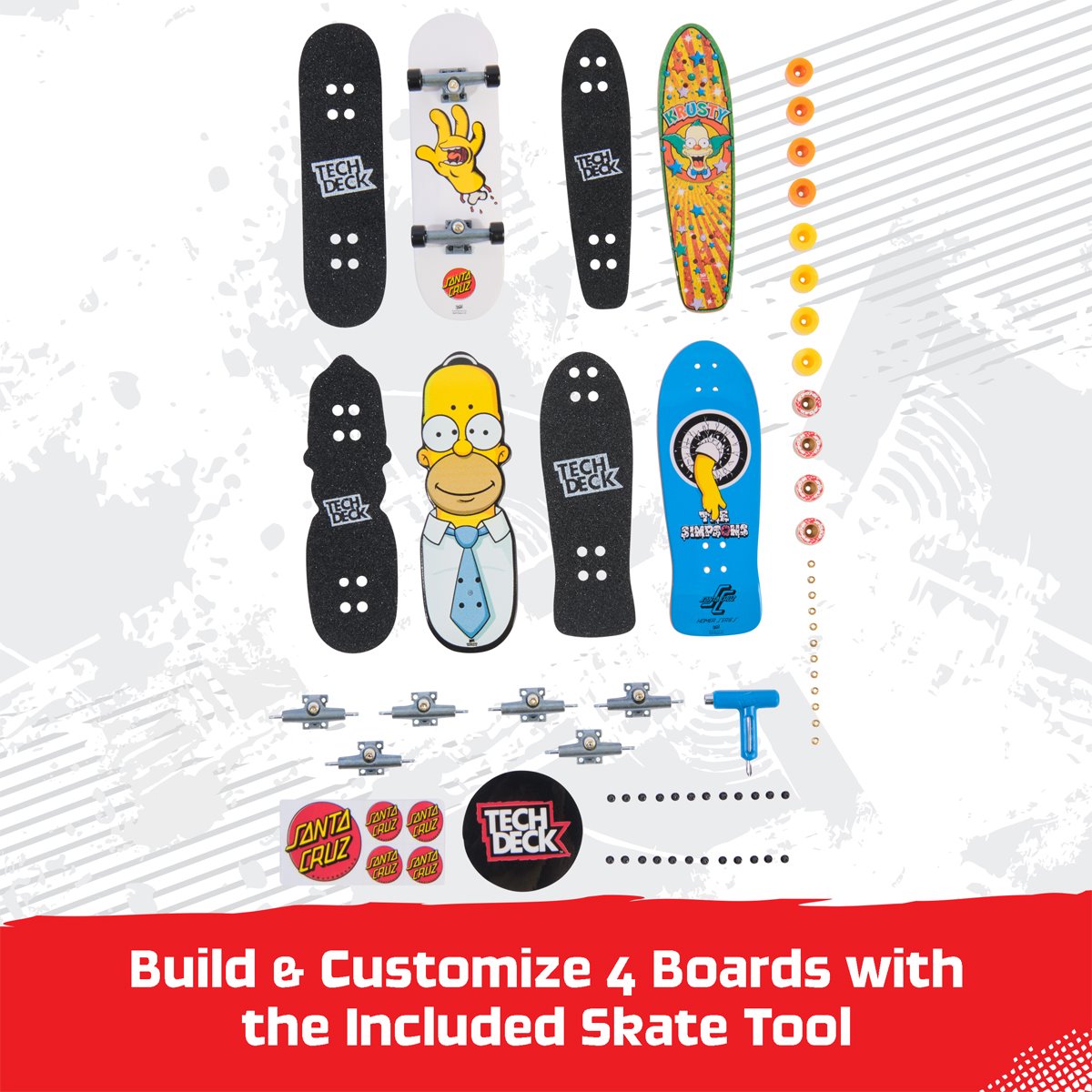 Tech Deck 96MM The Simpsons Fingerboard 4-Pack