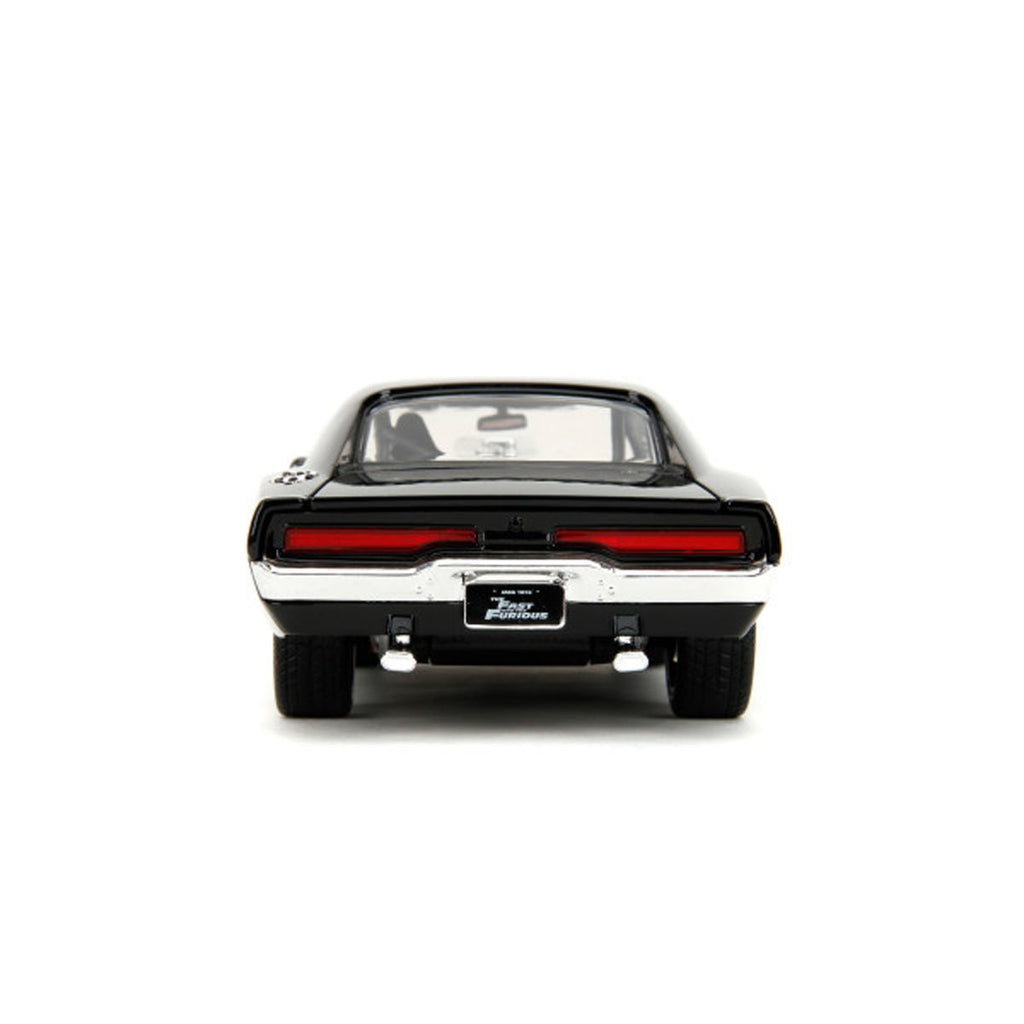 Fast and the Furious Dom and Dodge Charger R/T Build N' Connect 1:24 Scale Die-Cast Metal Vehicle Model Kit and Figure