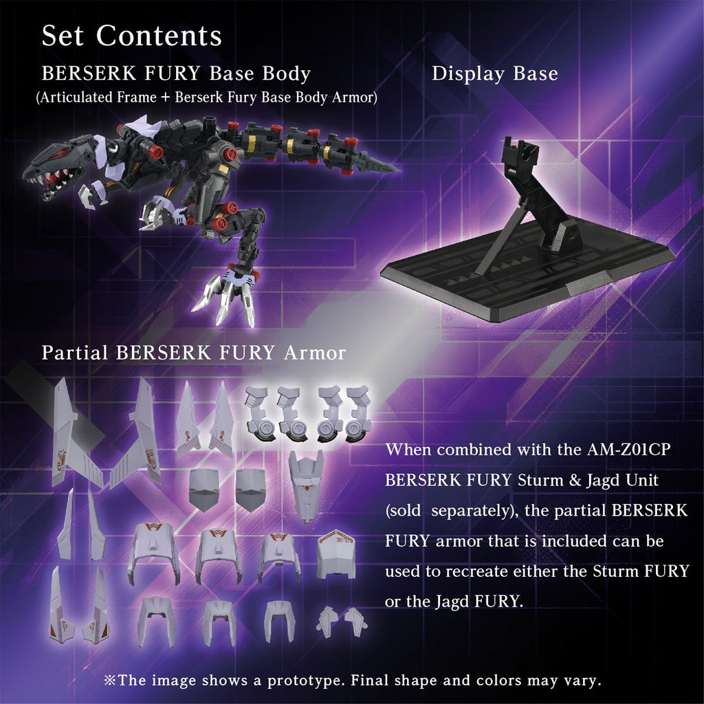 Zoids AM-Z01EX Berserk Fury Elementary Body Adamas Machina Model Kit