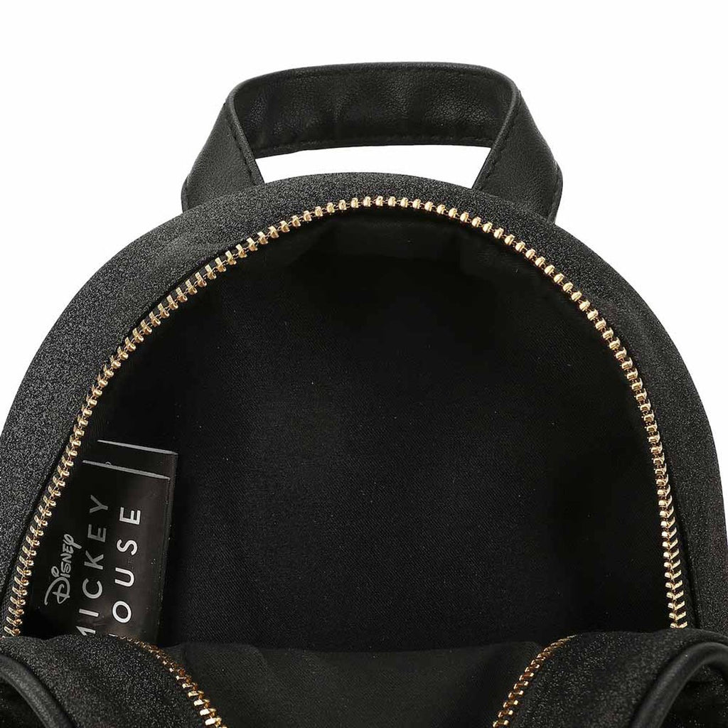 Mickey Mouse Metal Badge Glitter Mini-Backpack