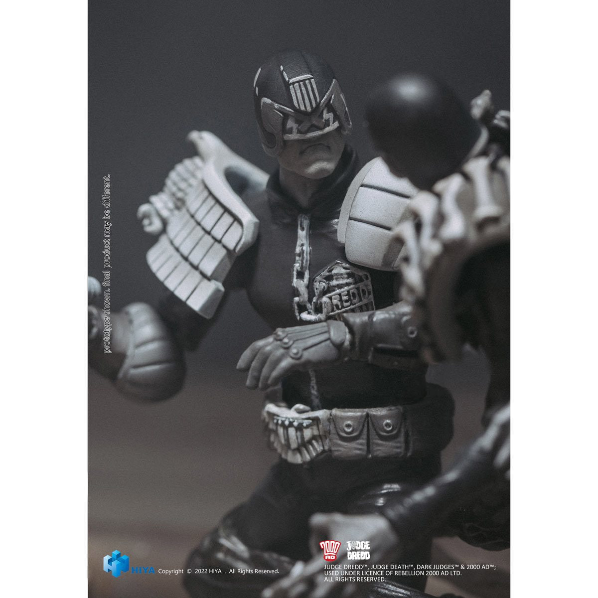 Judge Dredd vs. Death Black and White Exquisite Mini Series 1:18 Scale Action Figure 2-Pack
