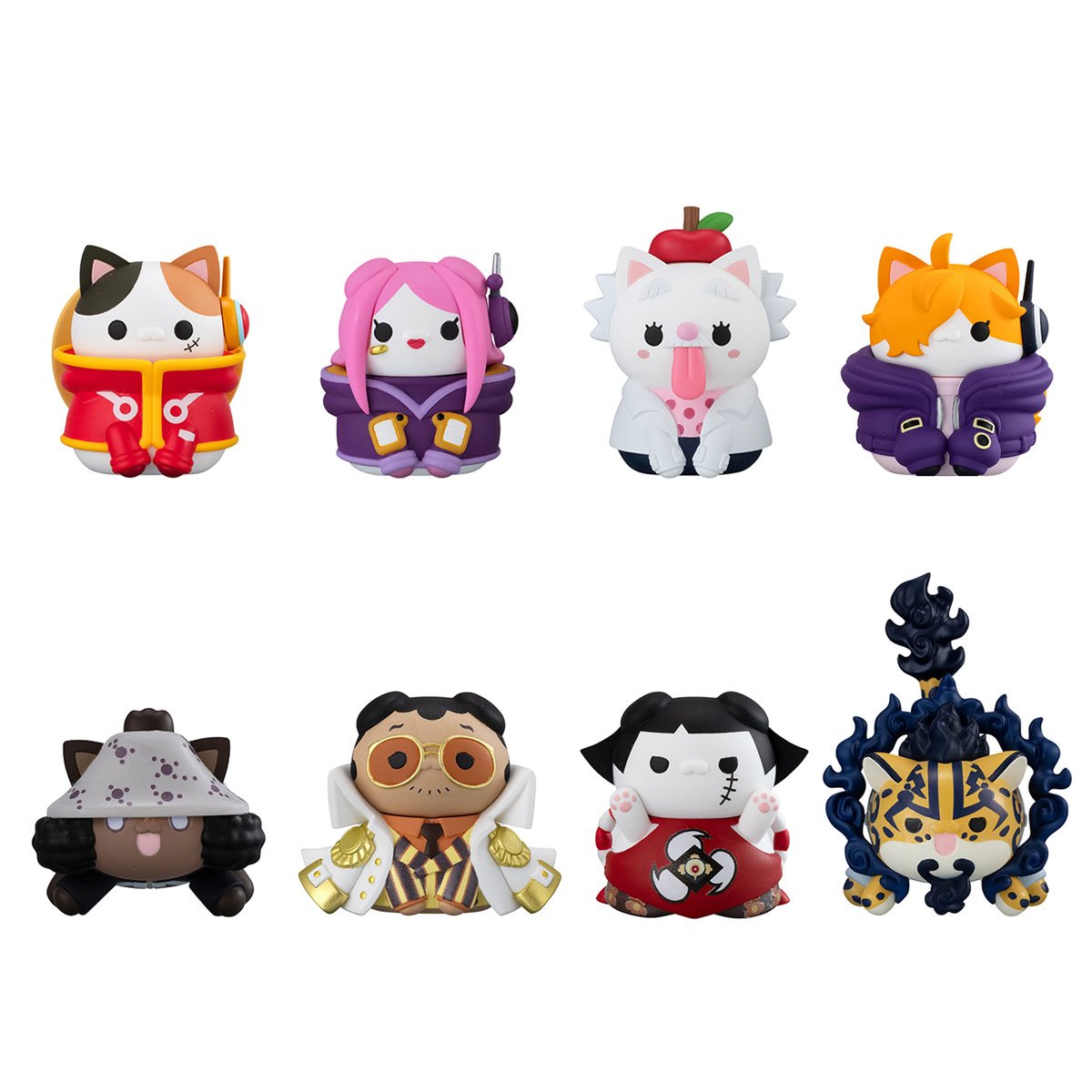 One Piece Nyan Piece Nyan! Egghead Version Mega Cat Project Mini-Figure Case of 8