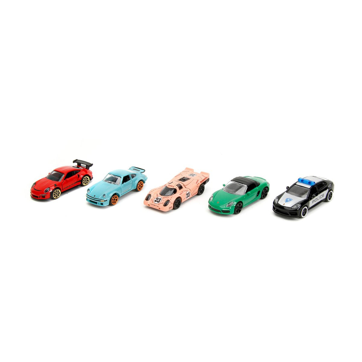Majorette Porsche 1:64 Scale Die-Cast Metal Vehicle Wave 2 5-Pack
