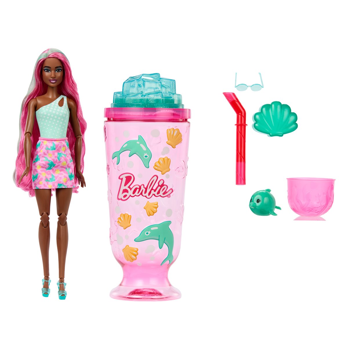 Barbie Pop Reveal Sea Slushy Series Dolphin Doll