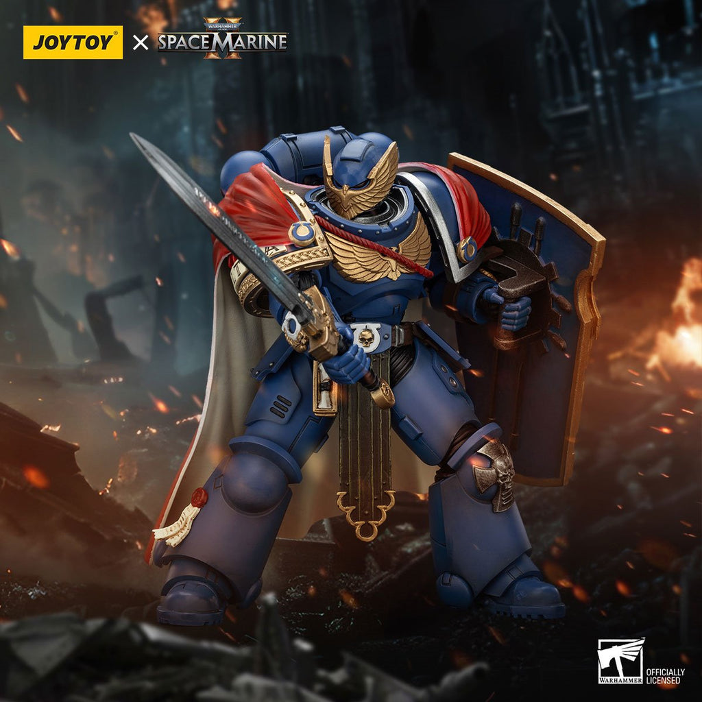 Joy Toy Warhammer Space Marine Ultramarines Victrix Honour Guard Version 2 1:18 Scale Action Figure
