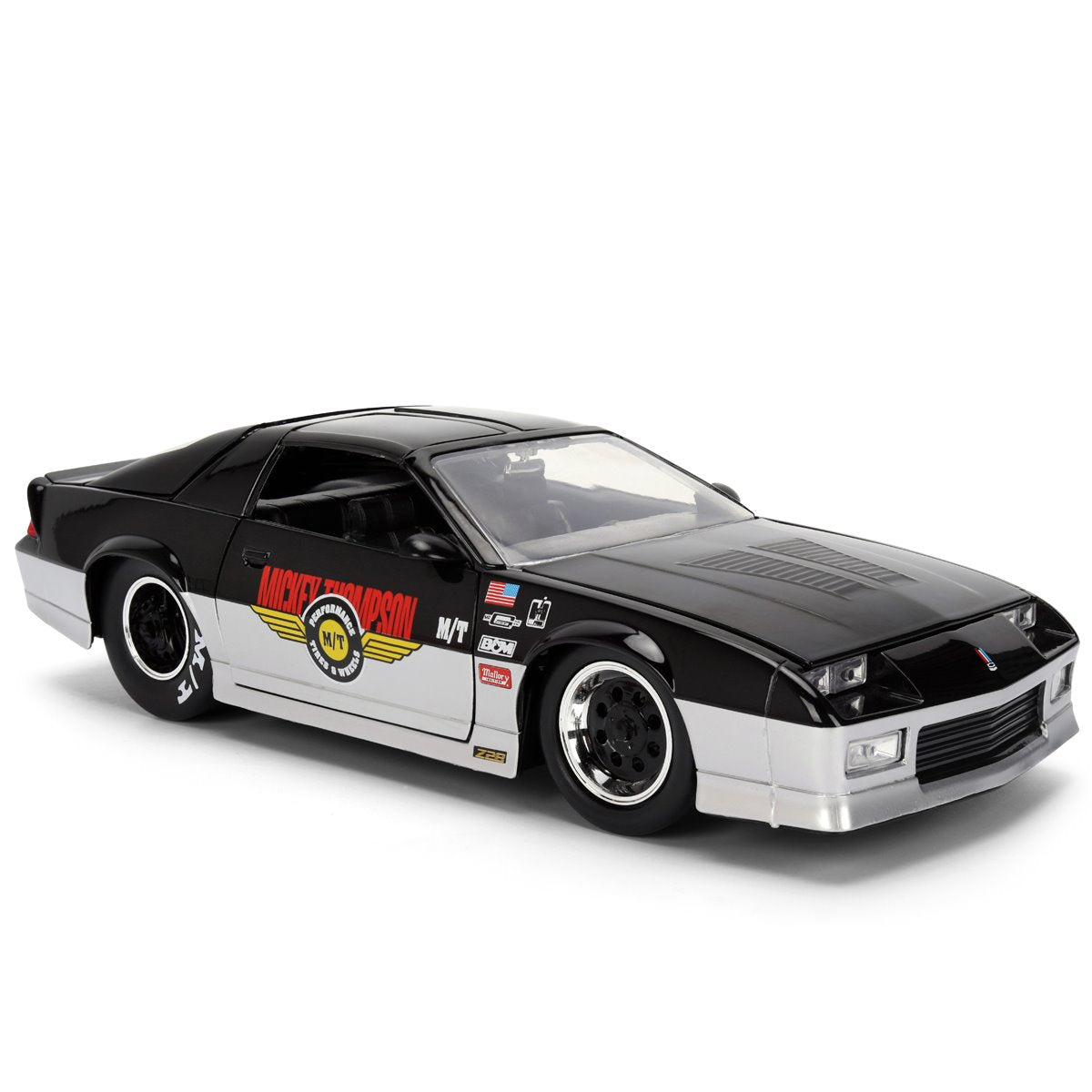 Bigtime Muscle 1985 Chevrolet Camaro Mickey Thompson 1:24 Scale Die-Cast Metal Vehicle