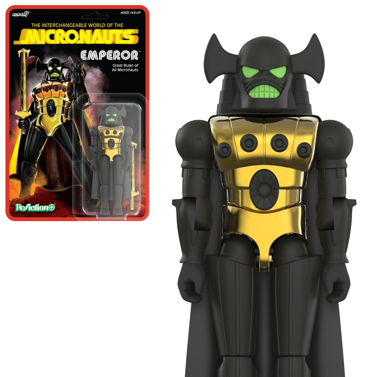 Micronauts Emperor 3 3/4-Inch ReAction+ Figure