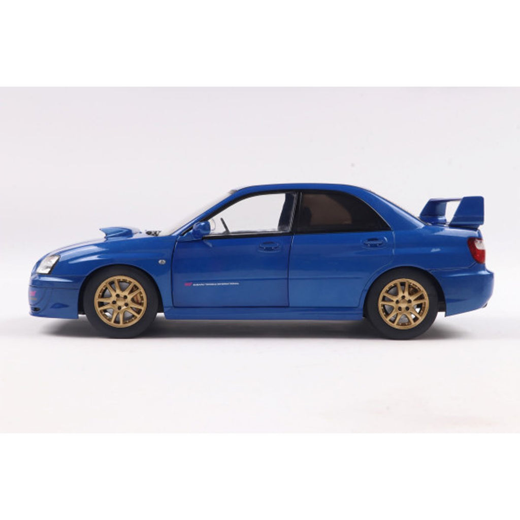 2003 Subaru Impreza WRX STI Sonic Blue 1:18 Scale Die-Cast Metal Vehicle