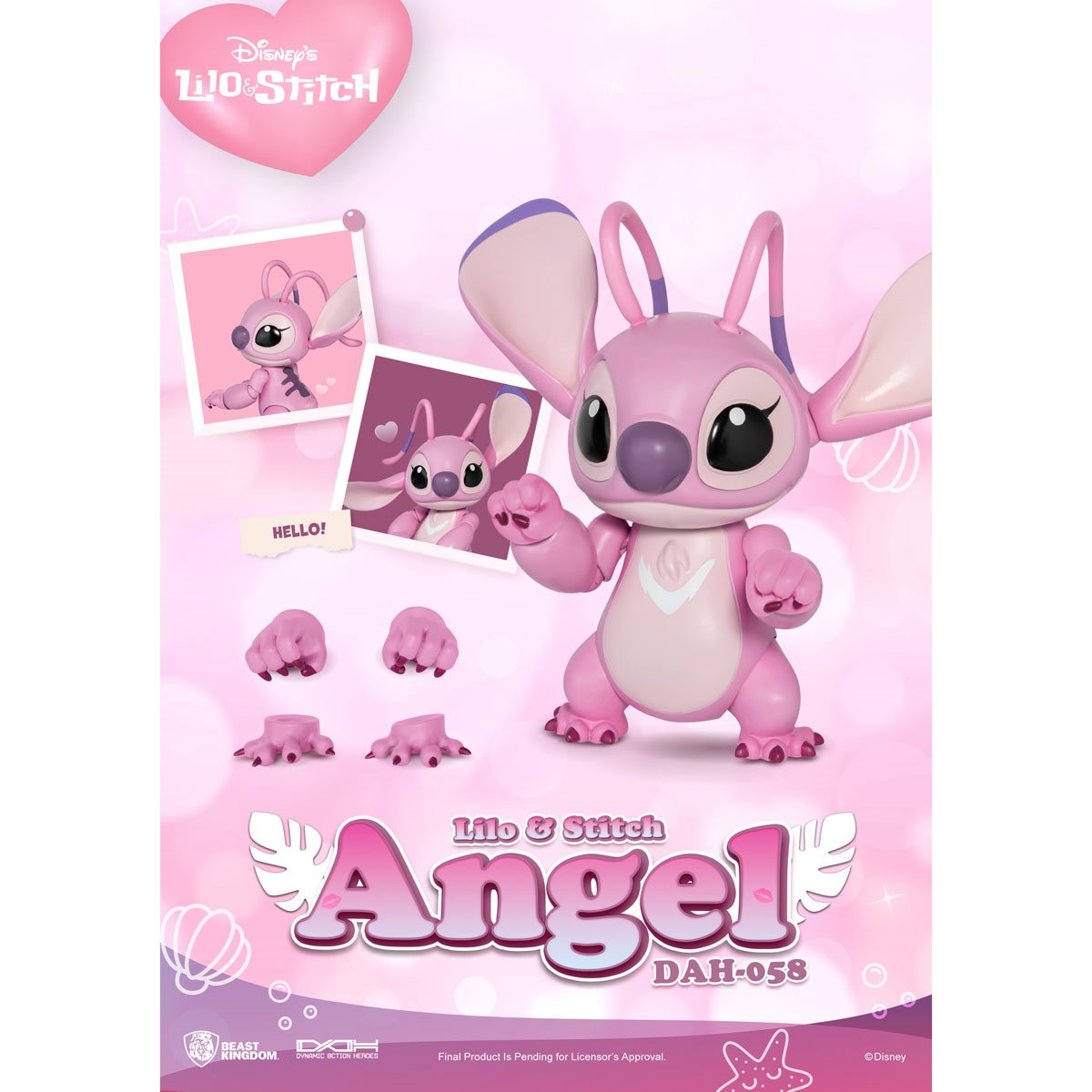 Lilo & Stitch Angel DAH-058 Dynamic 8-Ction Heroes Action Figure